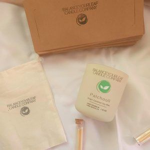 Patchouli 12 oz. Wood wick Candle includes Bag & Matches